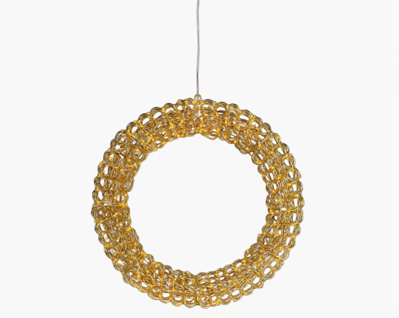 23" Gold Wreath Micro Classic Warm LED