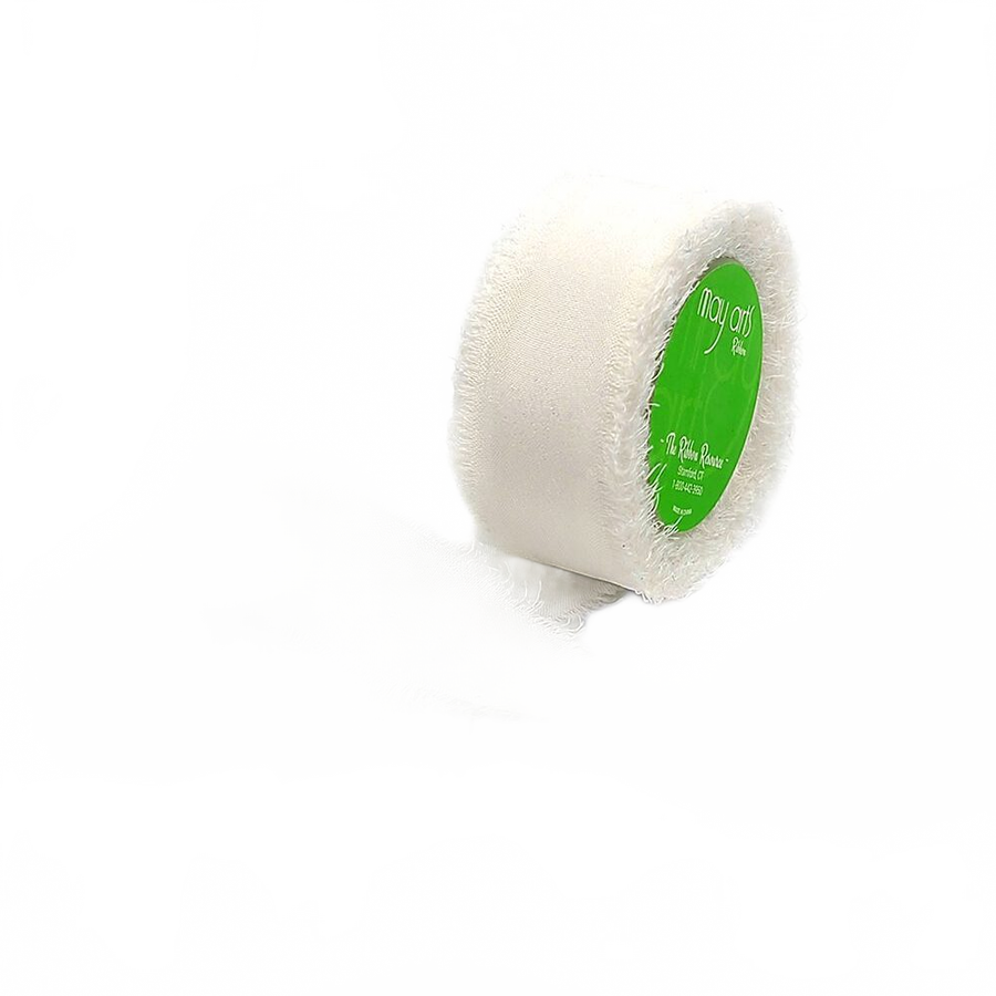 5/8 Inch 100% Silk Dyed (White) Crepe With Frayed Edge (Non-Dyed And Hand-Dyed)