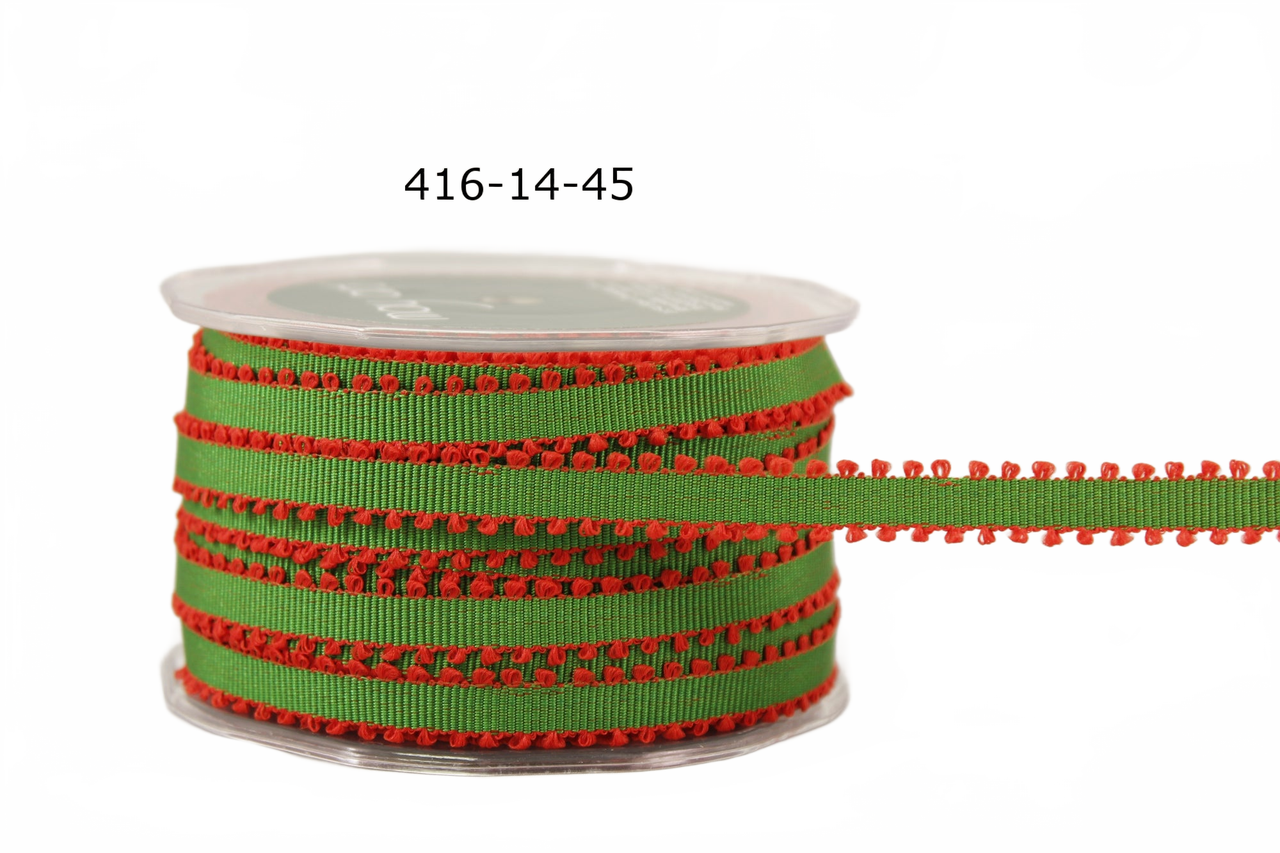 1/4 Inch Grosgrain Ribbon With Picot Edge