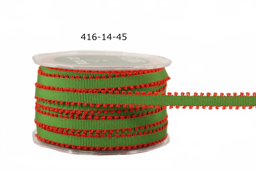 1/4 Inch Grosgrain Ribbon With Picot Edge