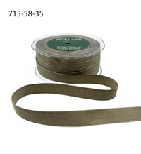 5/8 Inch Fuzzy Woven Taupe Ribbon