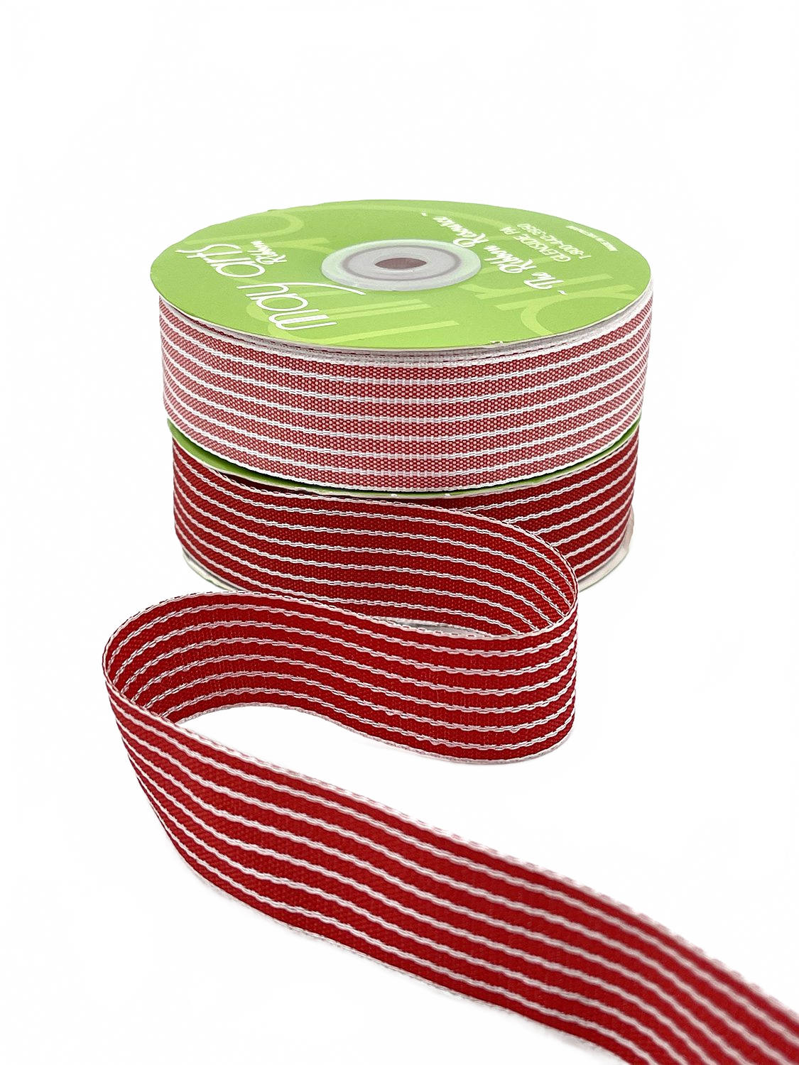 ~1 Inch (25Mm) Thick Woven Striped Ribbon