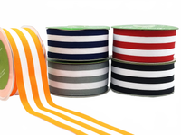 2 Inch Grosgrain Horizontal Stripes Ribbon With Woven Edge