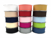 ~1.5 Inch Heavy-Weight (Higher Thread Count) Classic Fuchsia Grosgrain Ribbon With Woven Edge