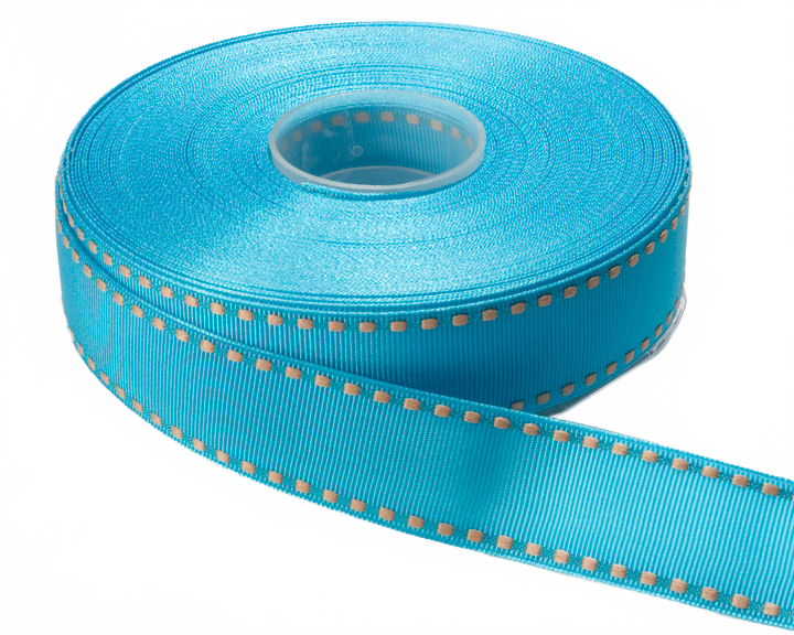 1 Inch Grosgrain Ribbon With Woven Stitched Edge