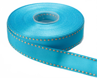 1 Inch Grosgrain Ribbon With Woven Stitched Edge