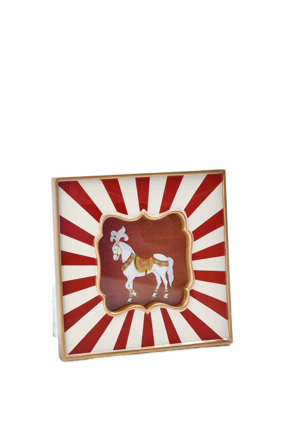 Photo Frame With Stripe Pattern Decal