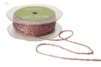1/8 Inch Mauve Metallic Sparkle String Ribbon