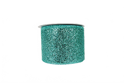Ribbon Glitter Magic 4" Teal