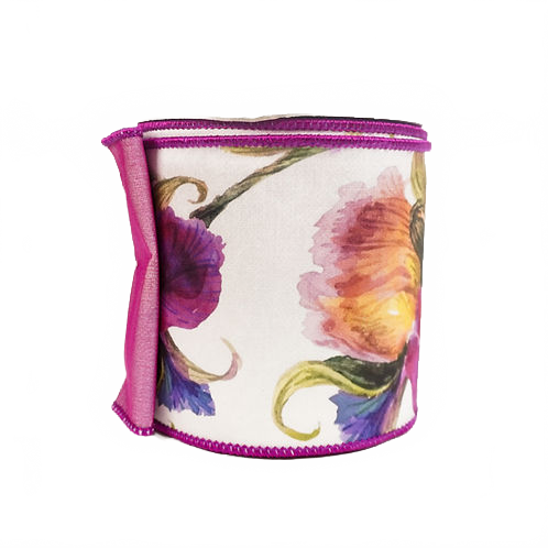 Ribbon 4" Whimiscal Iris Multicolor