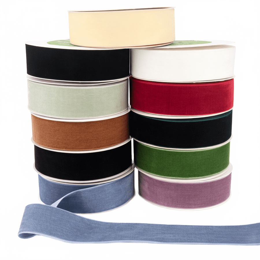 1.5 Inch Classic Velvet Ribbon With Woven Edge
