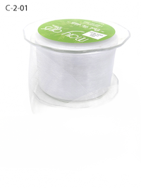 2 Inch Soft Shimmer White Organza Ribbon