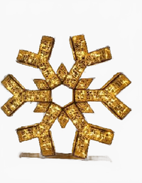 2 FT 3D Snowflake Warm White With Cool White Flashing Effect