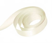 Ribbon Tex-Style 4'' Double Face Satin Antique White