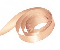 Ribbon Tex-Style 4'' Double Face Satin Petal Peach