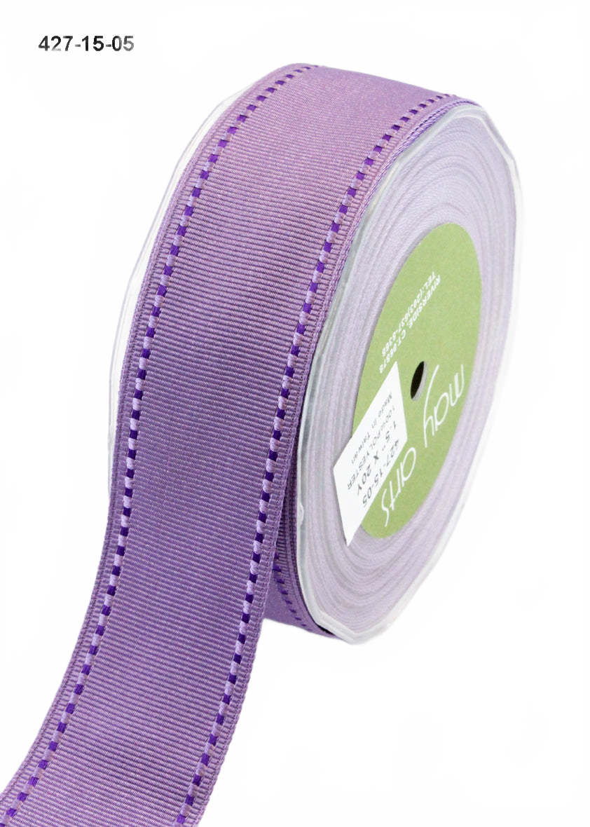 1.5 Inch Grosgrain Ribbon With Woven Stitched Edge