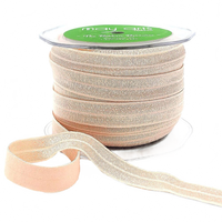 5/8 Inch Flat Fold Over Elastic Natural