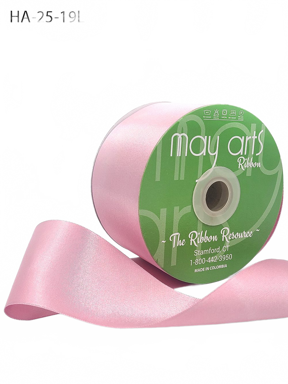 2.5 Inch Classic Double Faced Mauve Satin Ribbon With Woven Edge