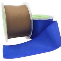 ~2.5 Inch Classic Royal Blue Grosgrain Ribbon With Woven Edge