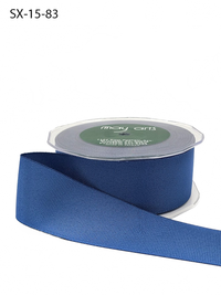 ~1.5 Inch Heavy-Weight (Higher Thread Count) Classic Slate Blue Grosgrain Ribbon With Woven Edge