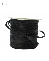 1/8 Inch Paper Raffia Cord String Black Ribbon