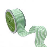 1.5″ Traditional Seersucker Green Ribbon