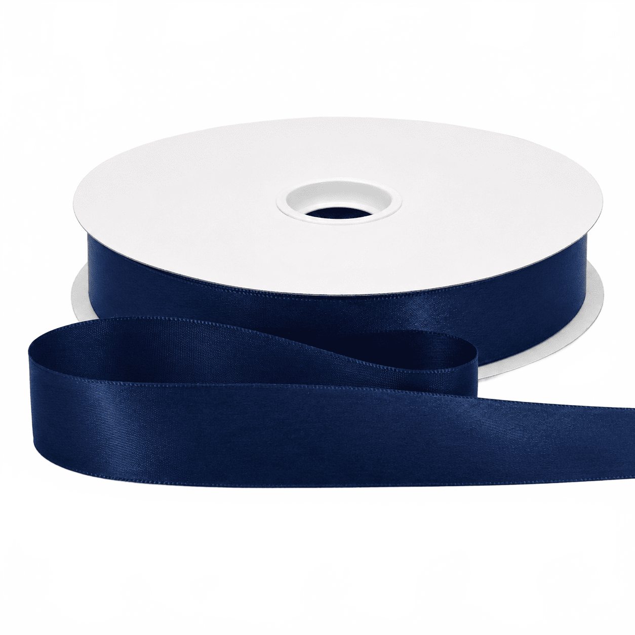 7/8″ Single Face Light Navy Satin Ribbon