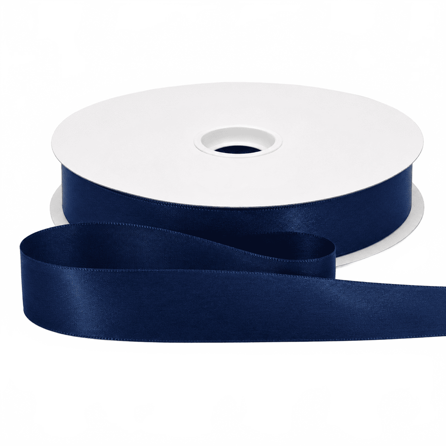 7/8″ Single Face Light Navy Satin Ribbon