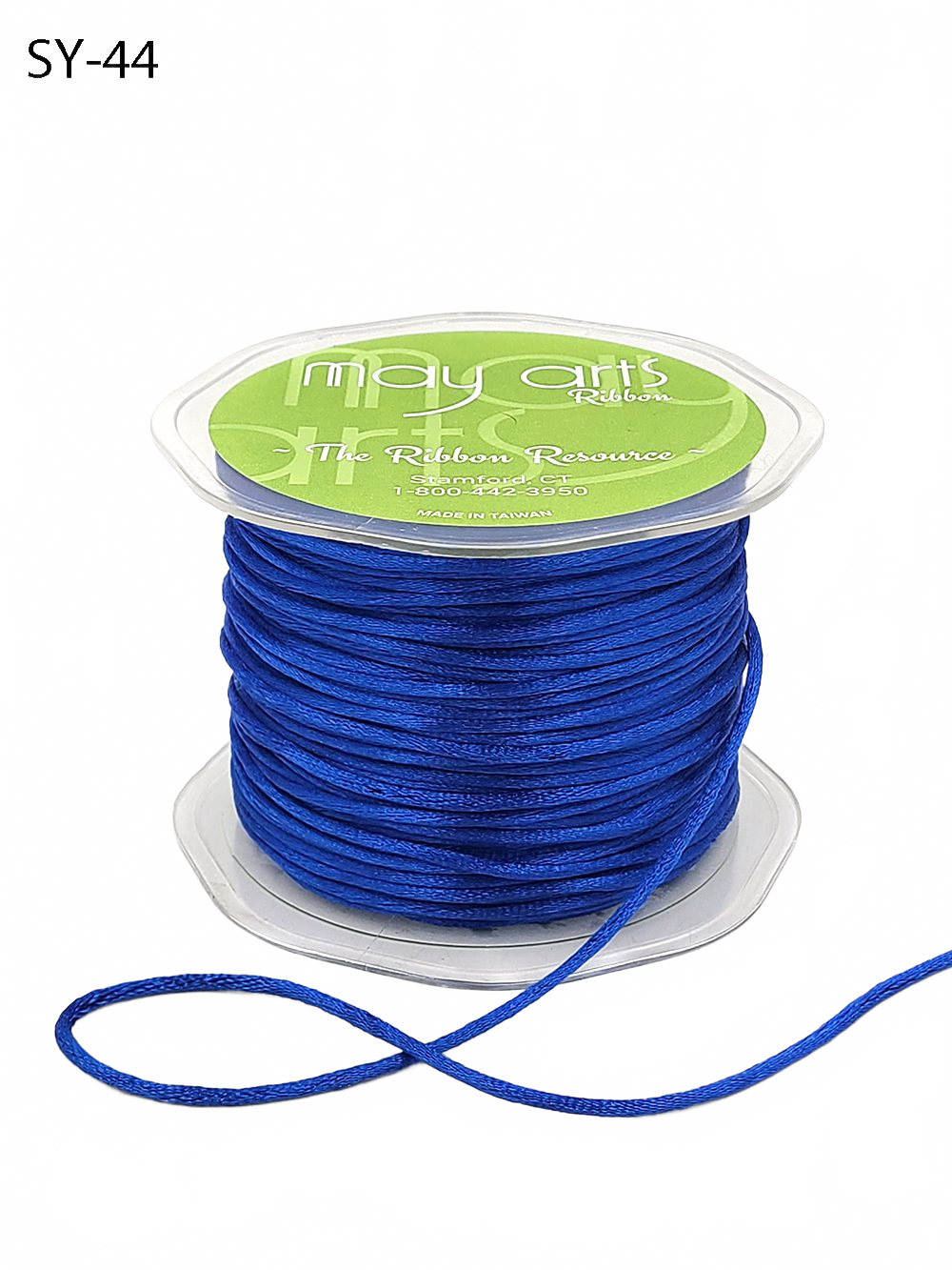 1/8 Inch Royal Blue Satin String Cord Ribbon