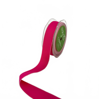 1 Inch Heavy Woven Fuchsia/Pink Ribbon With Color Woven Edge