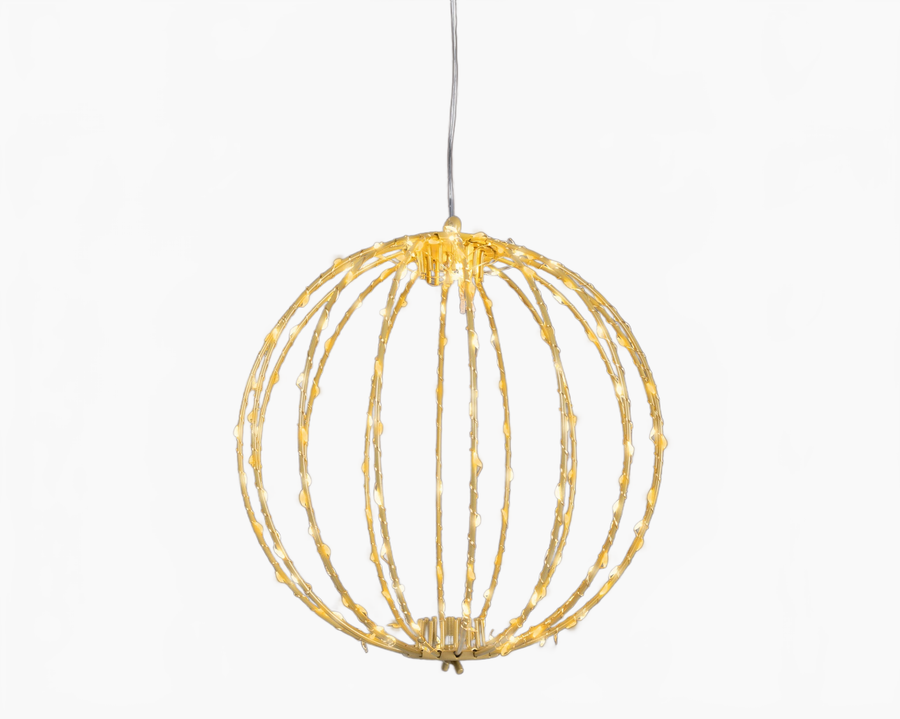 11" 192 LED Micro LED Warm White & Classic Warm Hanging Ball