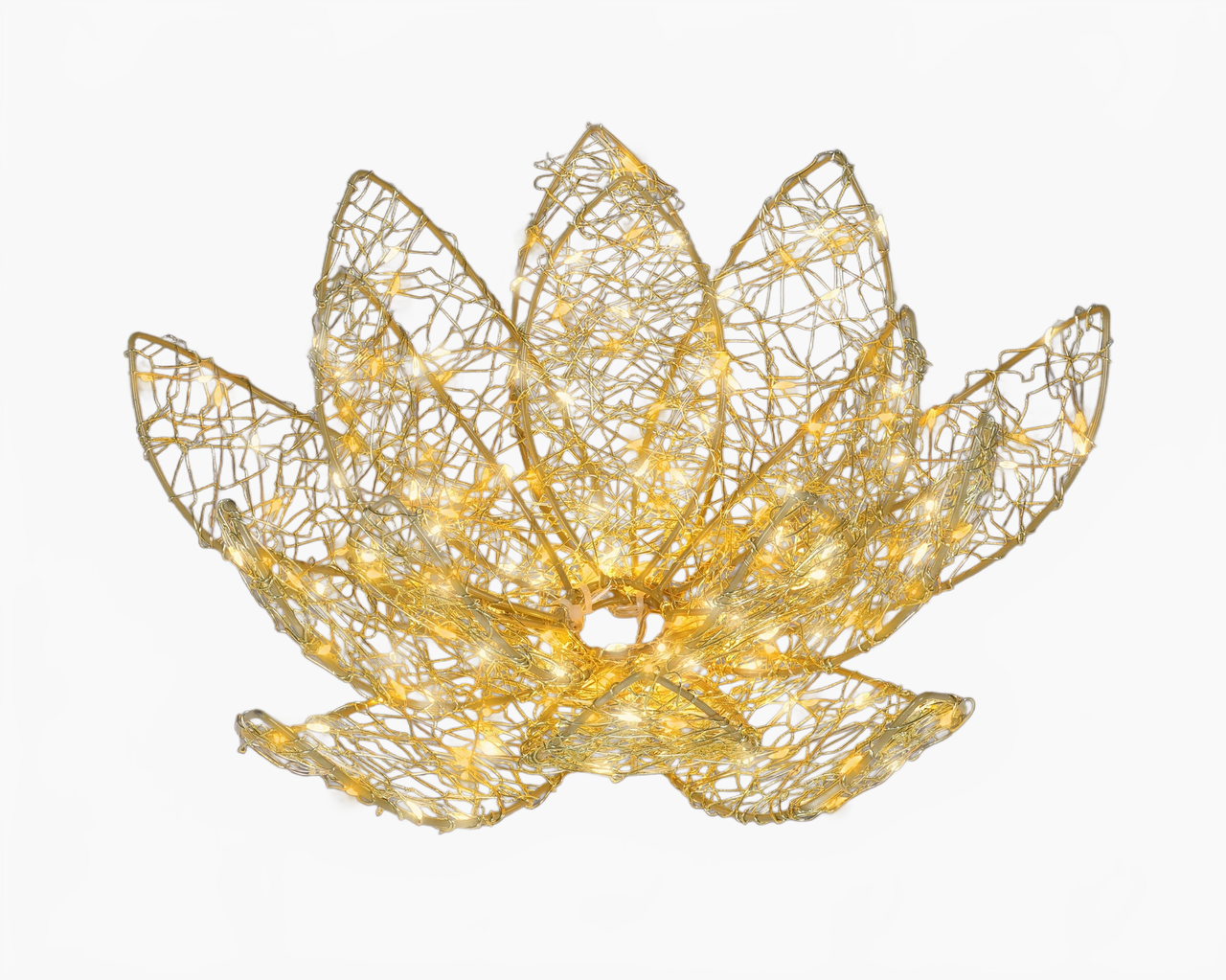 11" 150 LED Micro Warm White & Classic Warm Lotus Flower
