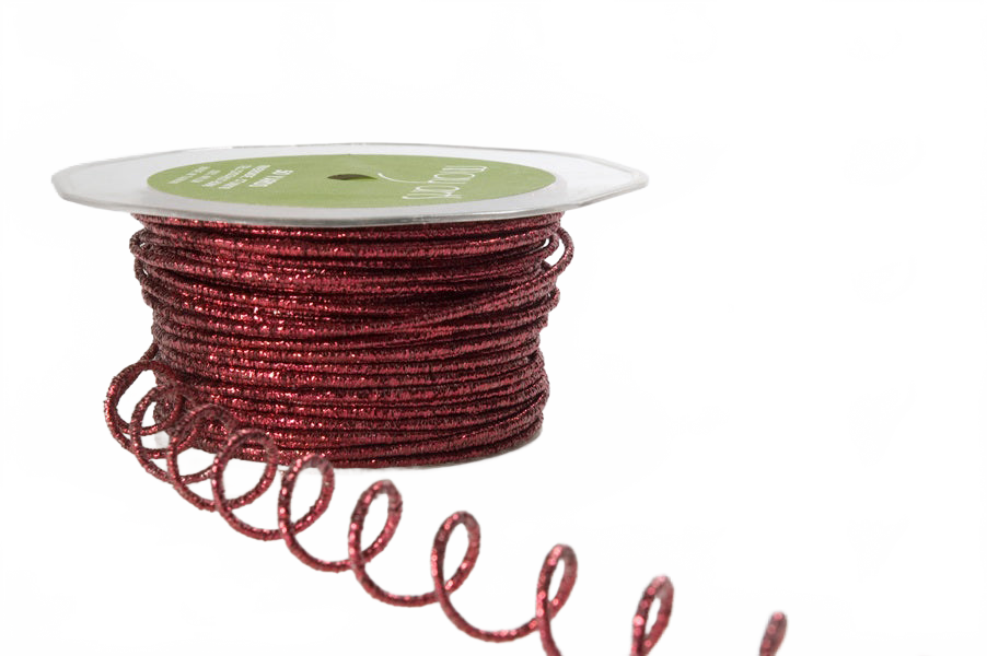 Iridescent Fuchsia Metallic Glitter Wired String