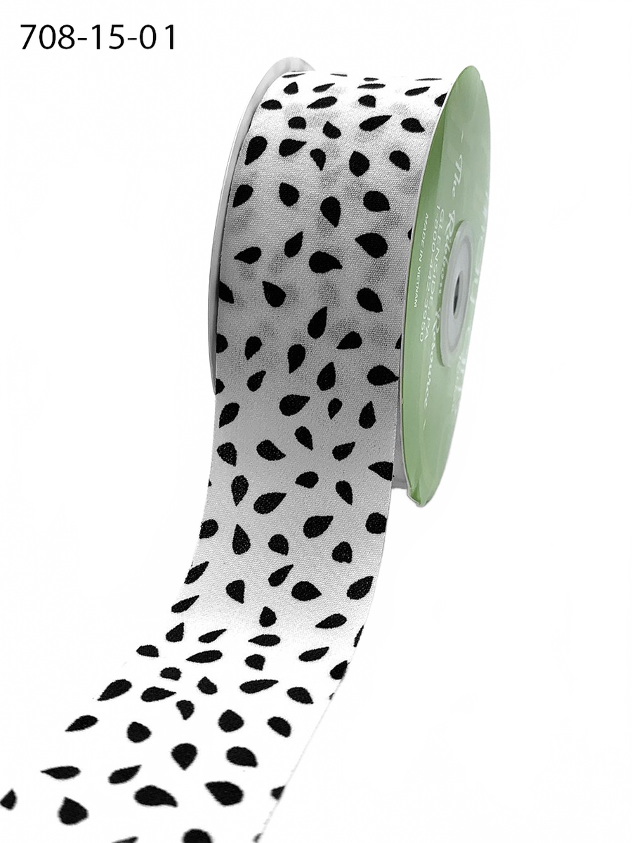 1.5″ Abstract Seeds Print Ribbon