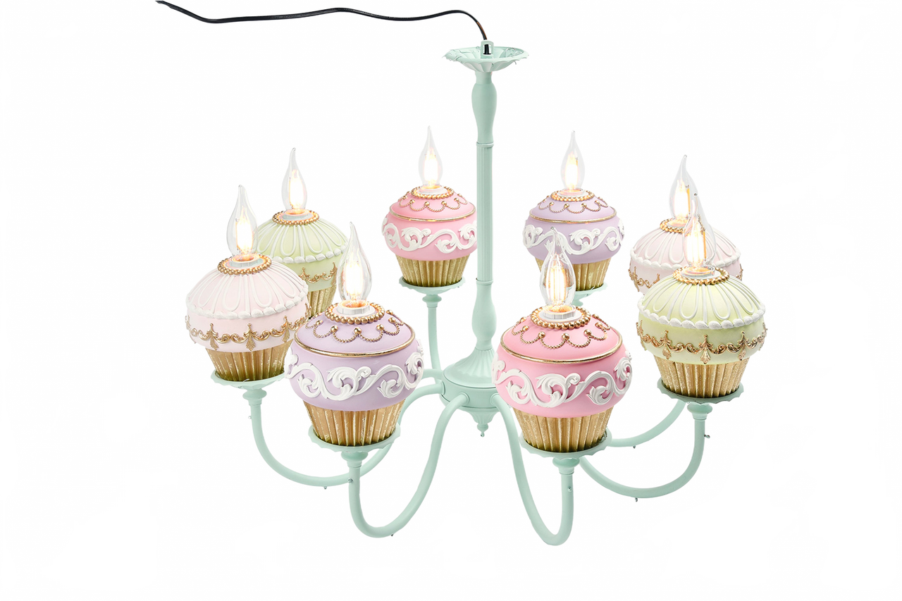 Lamp With Resin Cakes