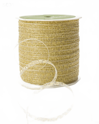 1/8 Inch Sparkle Glitter Curling Gold Ribbon