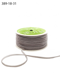 1/8 Inch Silver Velvet String Cord Ribbon With Woven Edge
