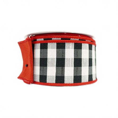 Ribbon 2.5" Checks Red