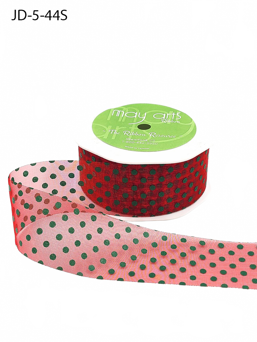 1.5 Inch Sheer Dots Ribbon
