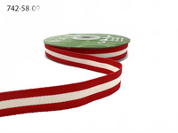 5/8 Inch Modern Stripe Grosgrain Woven Edge Ribbon