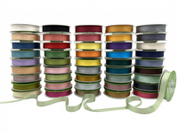 1/2 Inch 100% Hand-Dyed Silk Ribbon With Woven Edge