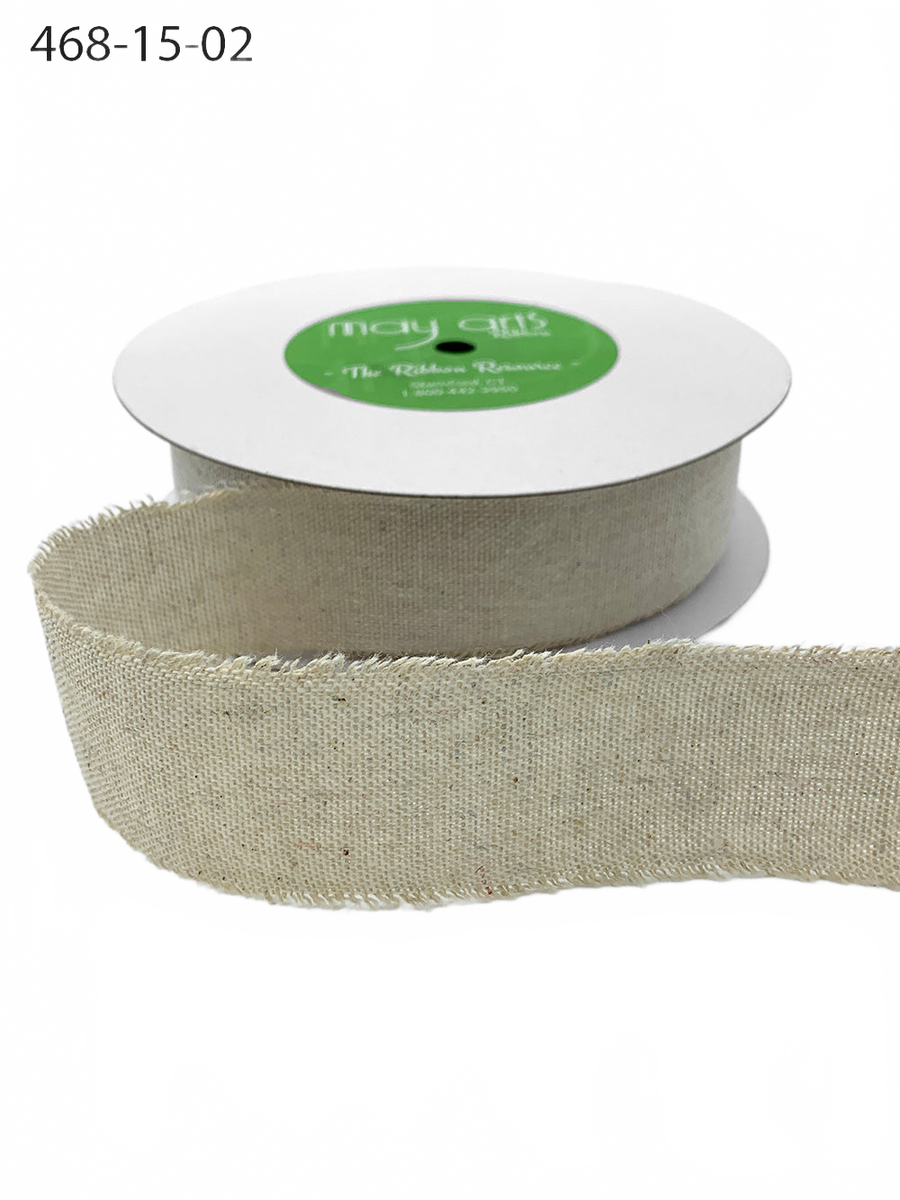 1.5 Inch Frayed Edge Cotton Ribbon