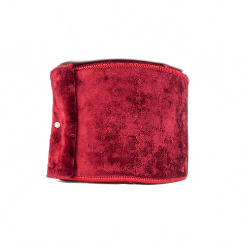 Ribbon Velvet On Velvet 4" Ruby