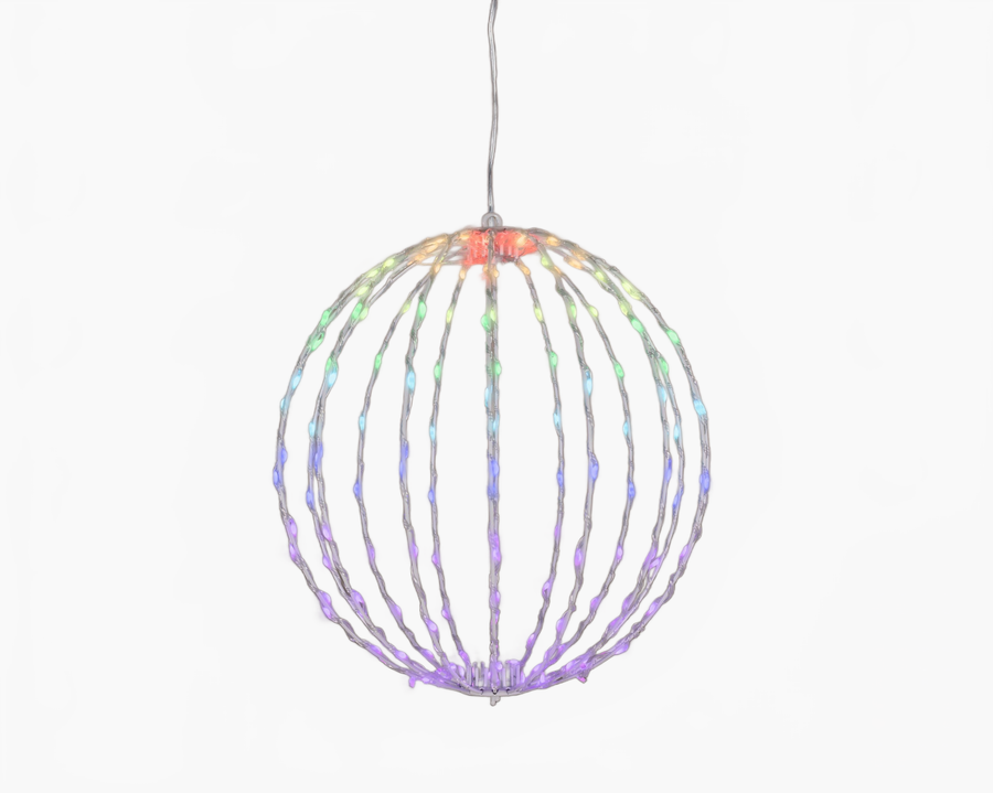 15" White Ball Micro Multi Color Changing LED