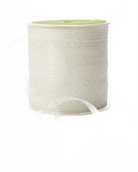 1/8 Inch Sparkle Glitter Curling White Ribbon