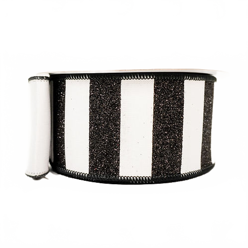 Ribbon Glitter Horizontal Stripes 2.5"