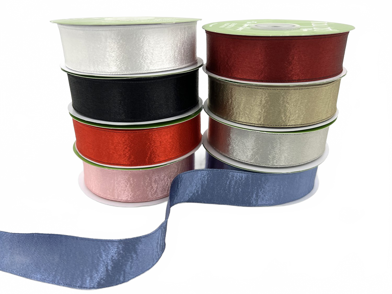 1 Inch Single Sided Sleek Ripple Tape Ribbon With Woven Edge