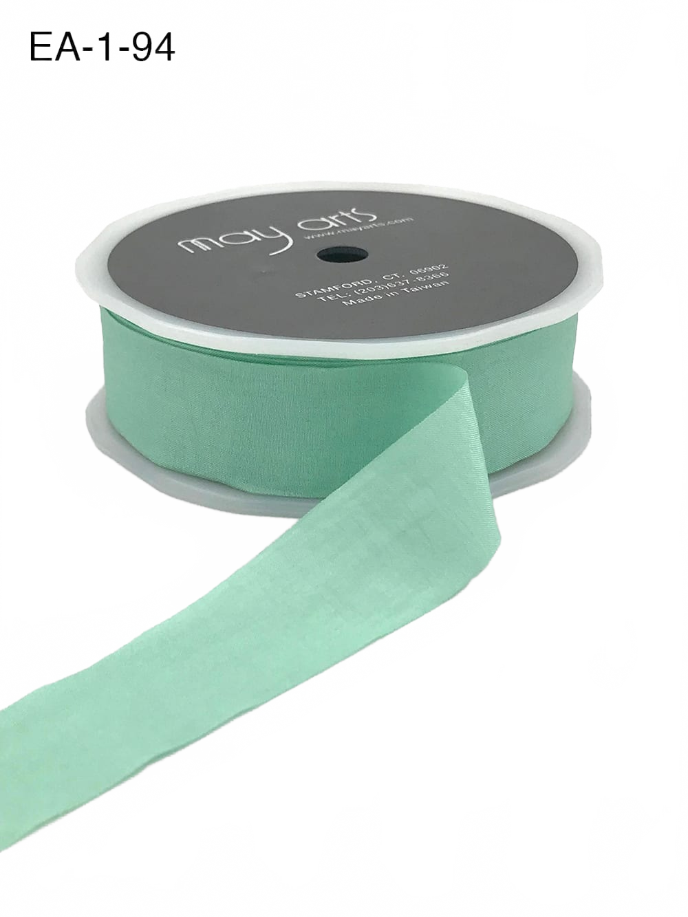 1 Inch Wrinkled Faux Silk Ribbon With Cut Edge
