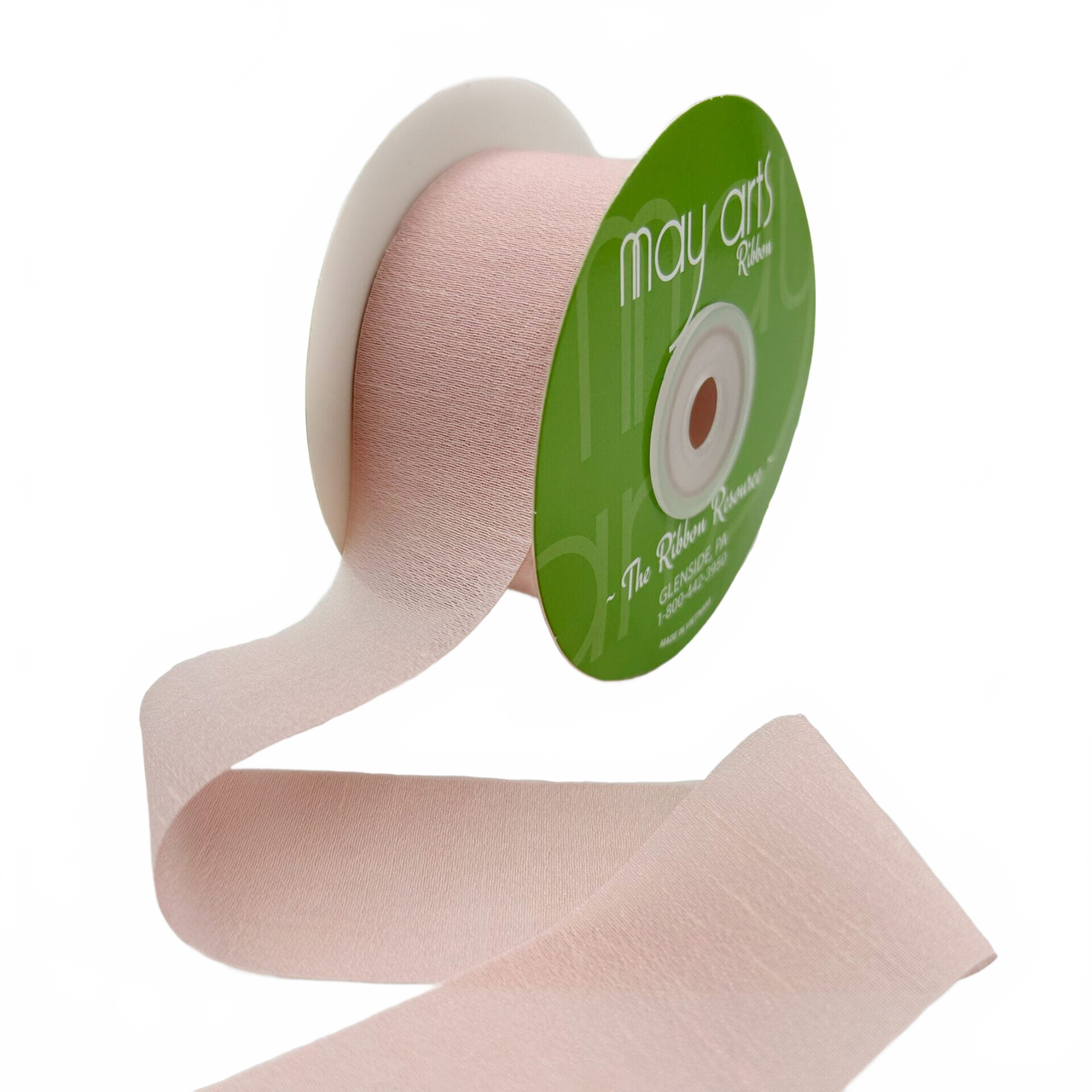 ~1.5″ Rayon Light Pink Silk Ribbon