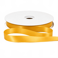 5/8″ Single Face Yellow Gold Satin Ribbon